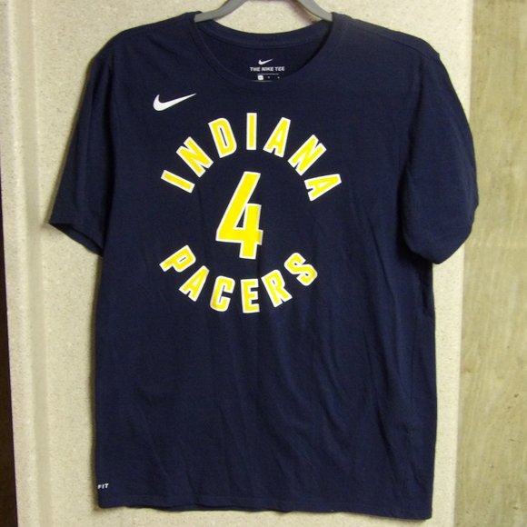 NBA Indiana Pacers #4 Oladipo Officially Licensed Nike Dri-fit - Picture 1 of 2